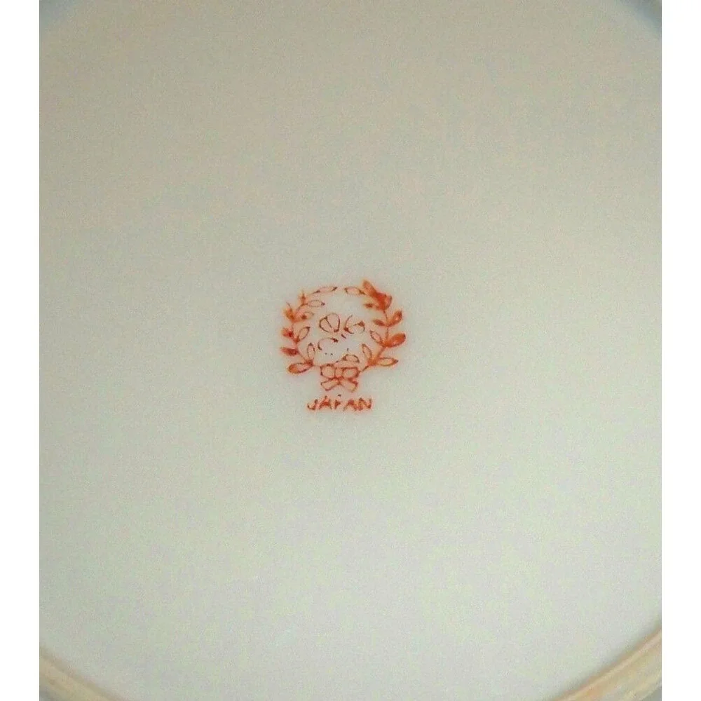 Vintage Leaf Shaped Collector/Candy Plate/Dish Japan Floral Gold‎ Trim